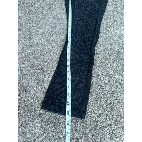 Lululemon Pace Rival High-Rise Crop 22" Leggings Black Multi Size 4 Running - Picture 8 of 11